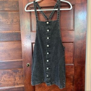 AEO Black Overalls Dress